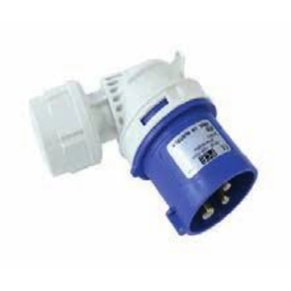 Wtyczka kątowa Twist 400V 32A 5P IP44 niebieska 8025-6