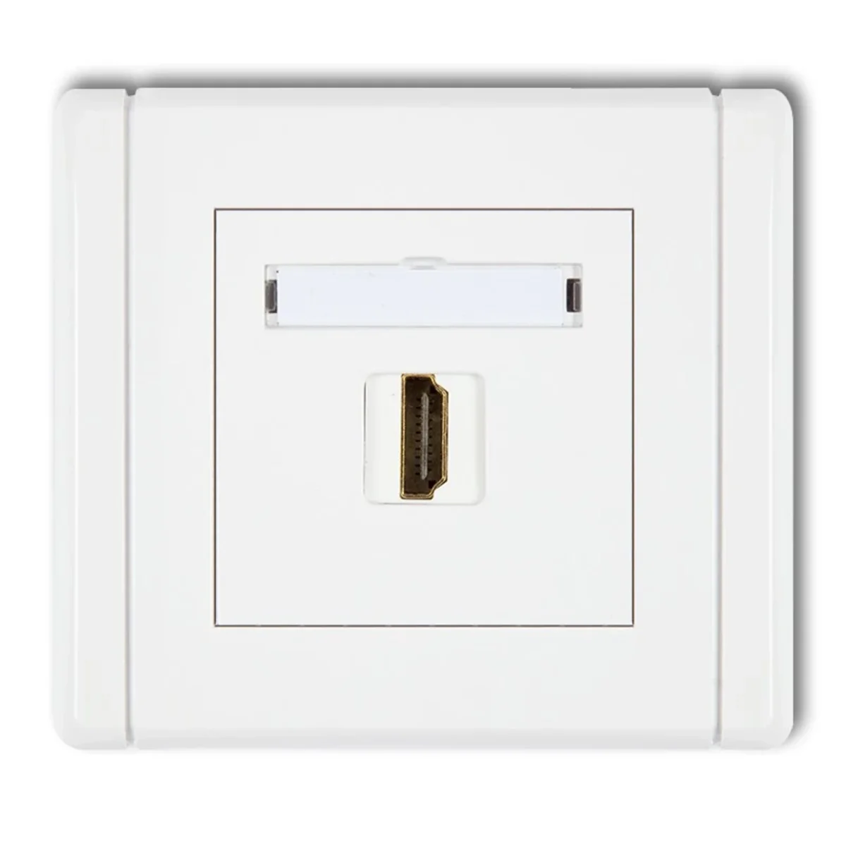 FLEXI Gniazdo pojedyncze HDMI 2.0, 4K biały FHDMI-1