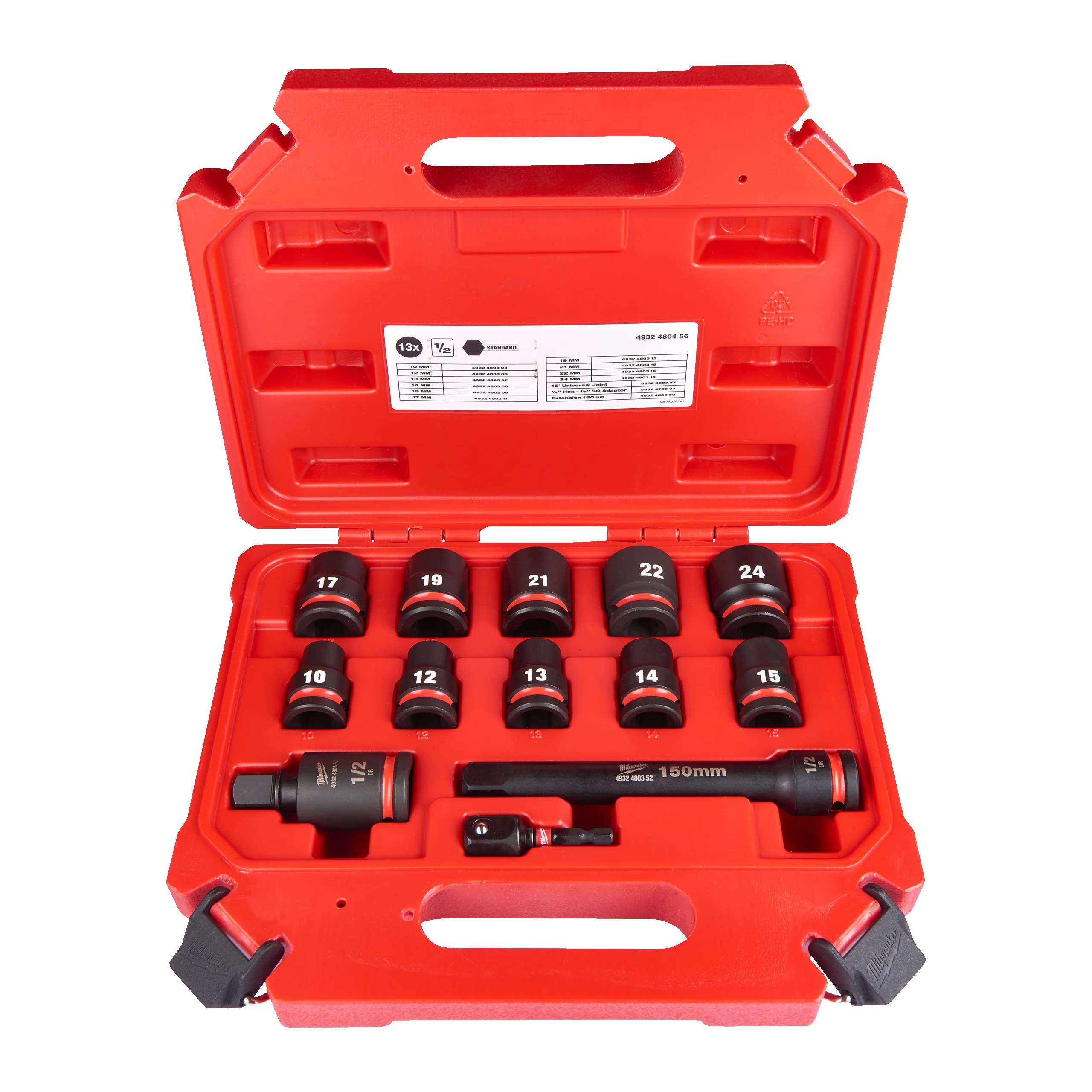 Milwaukee Zestaw nasadek udarowych Shockwave 1/2″ 13szt.