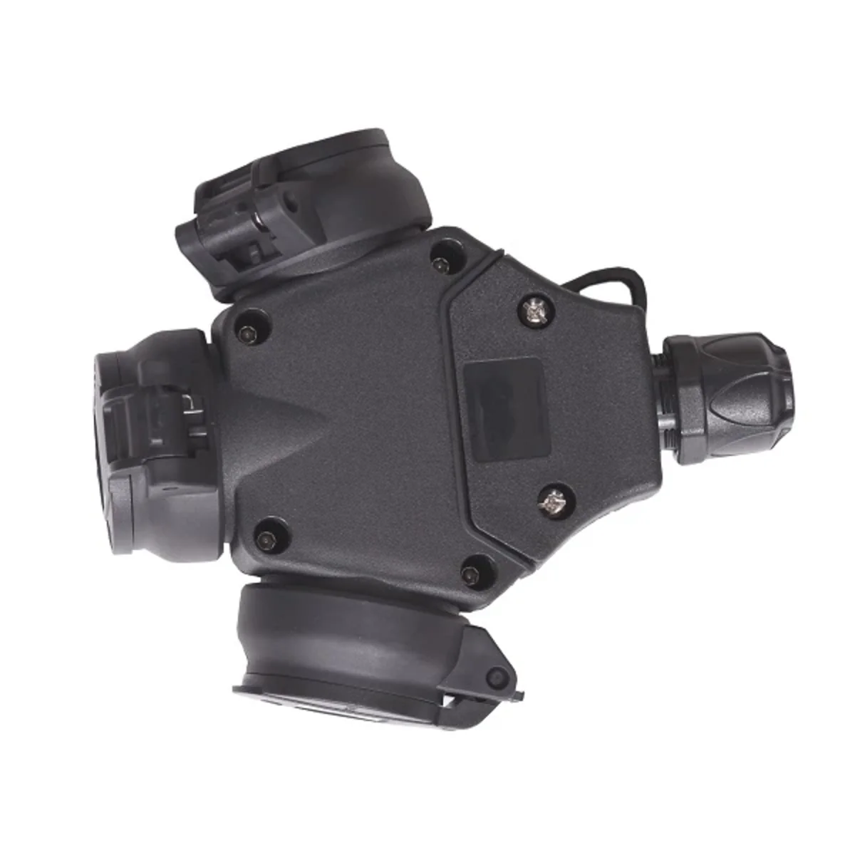 Gniazdo przenośne potrójne URSUS 16A 2P+Z 230V IP44 z bolcem czarne 9002265