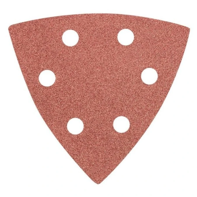 Papier ścierny delta na rzep 93 x 93 mm K 60, 5 szt., z otworami 55H764