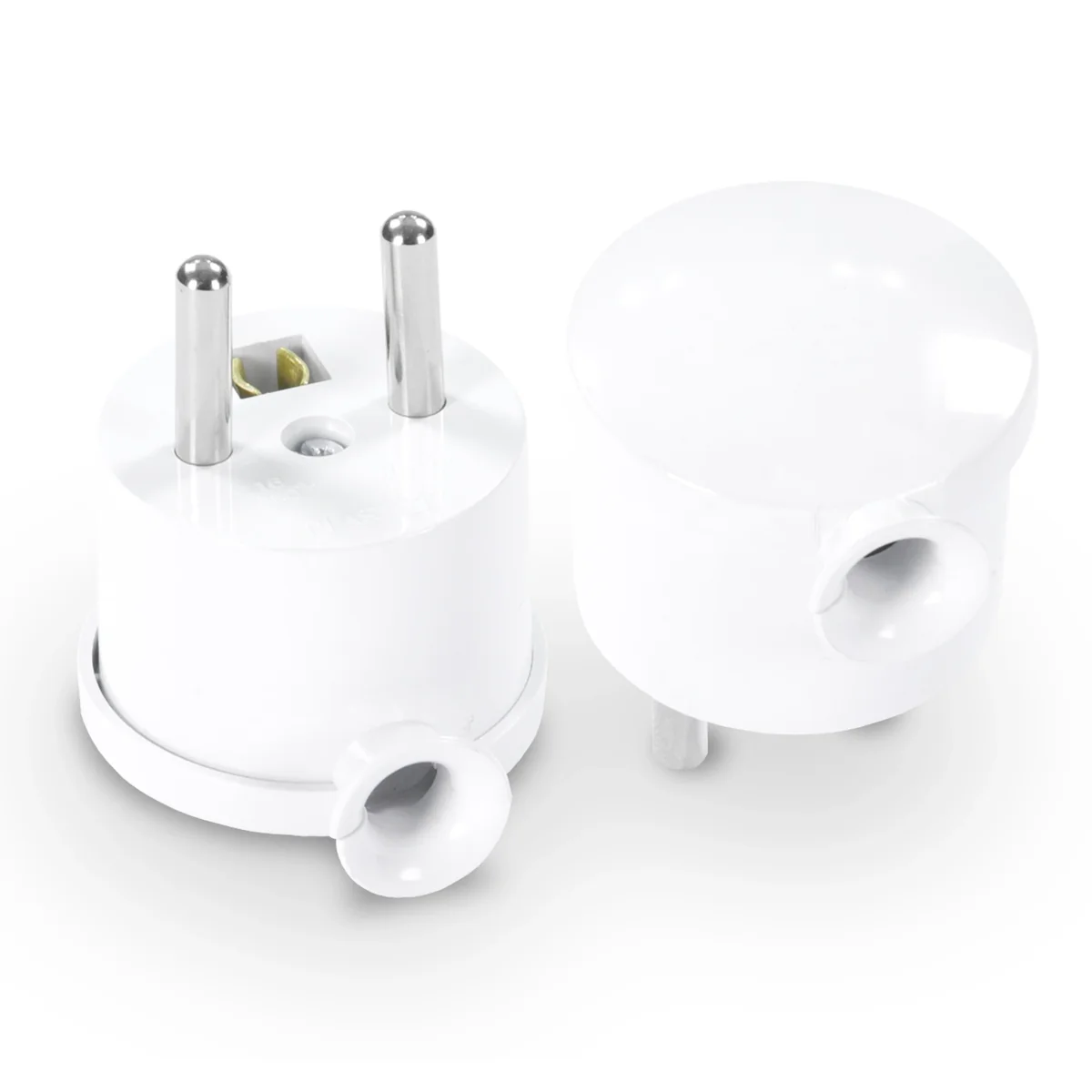 WT-15 Wtyczka rozbieralna, kątowa MINI , 2p+Z, 16A, 250V; WT-15; biały W-10128
