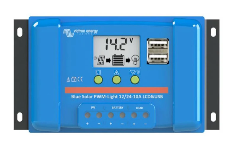 Solární regulátor PWM Victron Energy 10A  LCD a USB 12V/24V