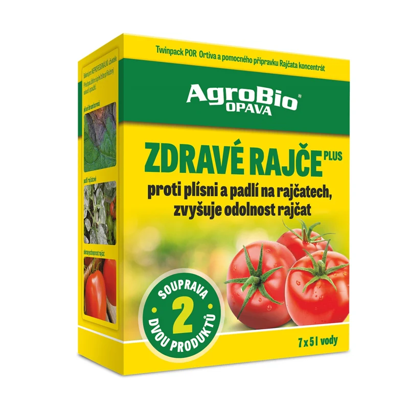 Přípravek proti plísni rajčat AGROBIO Zdravé rajče Plus sada – rozbaleno / bez obalu