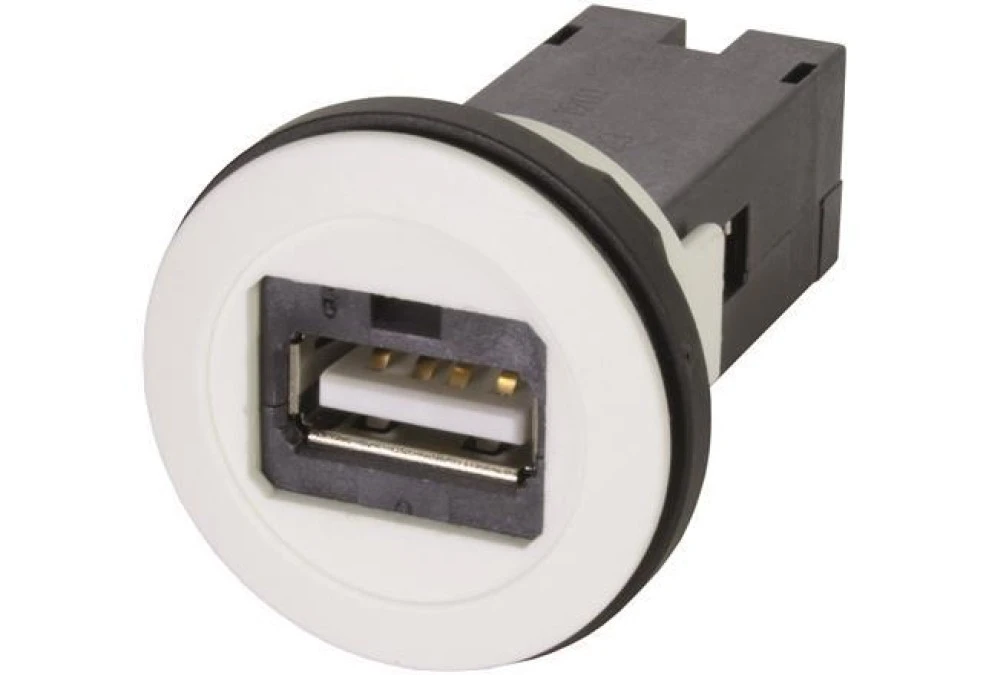 Panelowy port serwisowy USB 2.0 A‑A biały 09454521918
