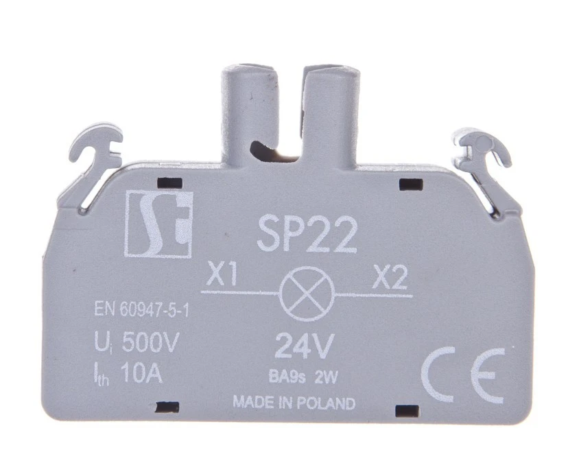 Oprawka lampki żarówka BA9s 24V AC/DC bez lampki SP22‑1435R03