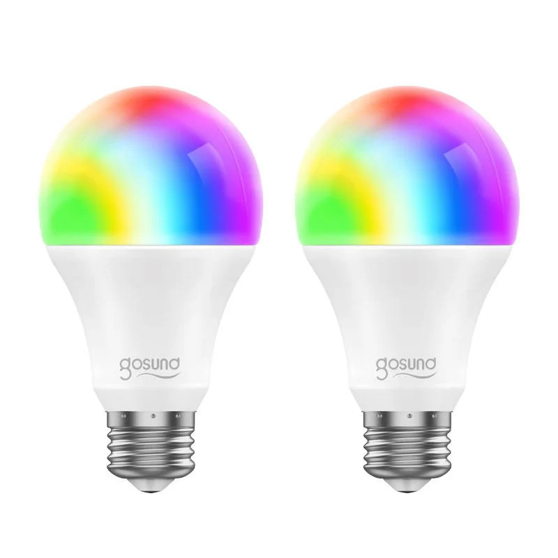 Smart LED žárovka E27 8W RGB GOSUND WB4 WiFi Tuya sada 2ks – rozbaleno – mírně roztržený obal