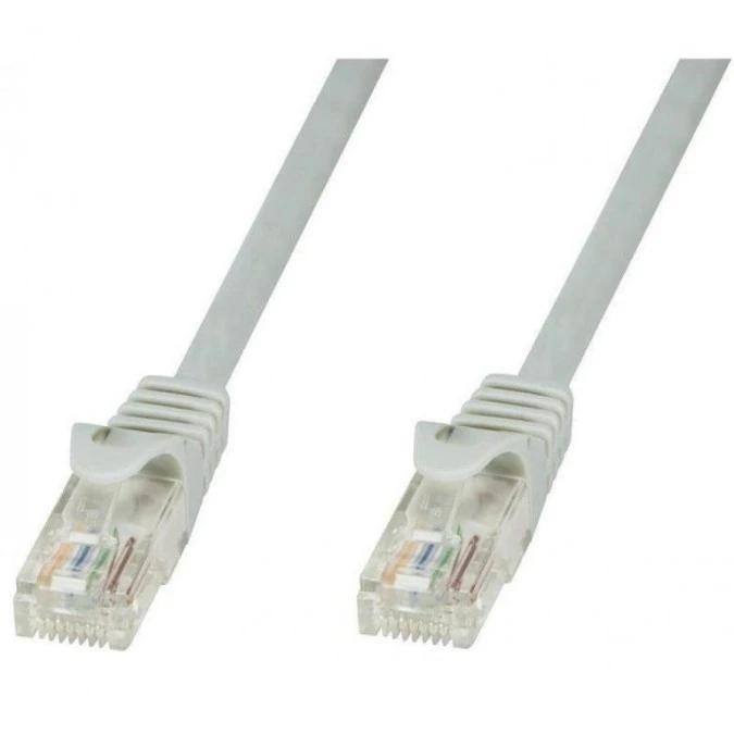 Patch cord Cat6 UTP 0,25m szary CCA