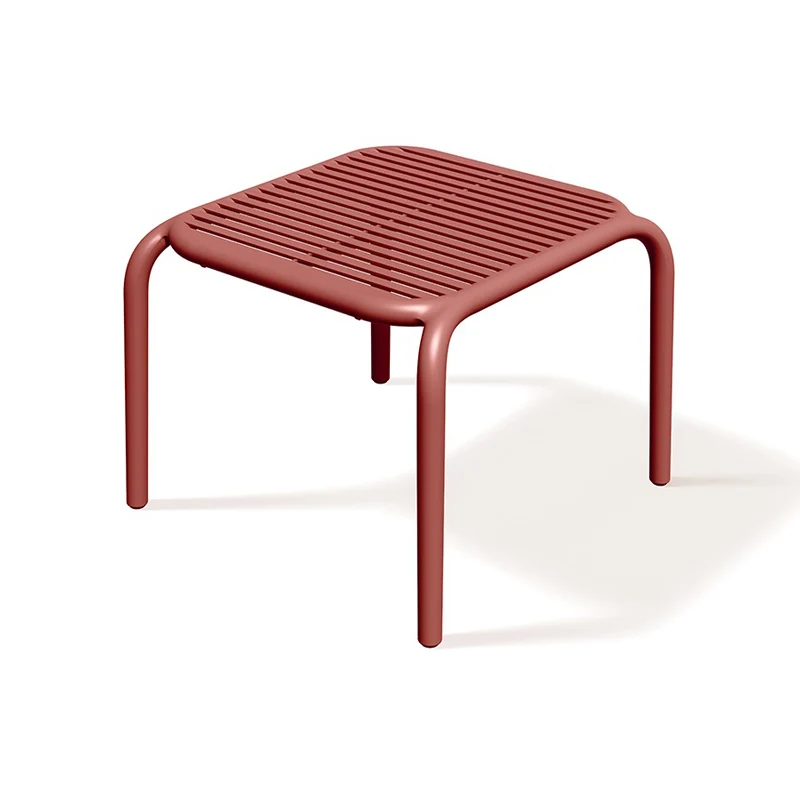 Stůl odkládací BRENE 545x535x415mm – retro červená