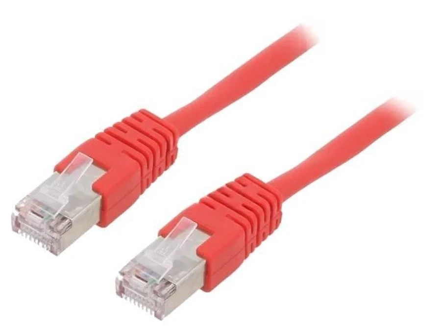 Patch cord F/UTP, Cat 5e, wtyk RJ45 z obu stron, linka, CCA, 2m PP22‑2M/R