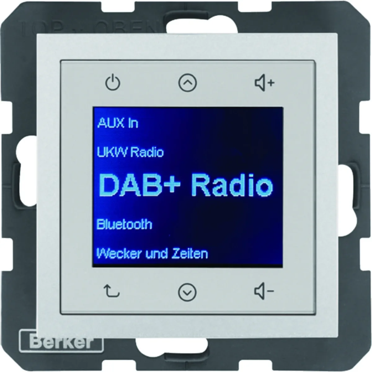 Berker B.KWADRAT/B.3/B.7 Radio Touch DAB+ aluminium mat lakierowany 29841404