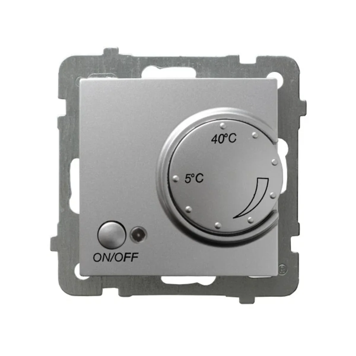 AS Regulator temperatury z czujnikiem podpodłogowym srebrny RTP-1G/M/18