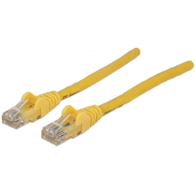 Patch Cord Cat5E UTP 5,0M Żółty 100 Miedź 319850