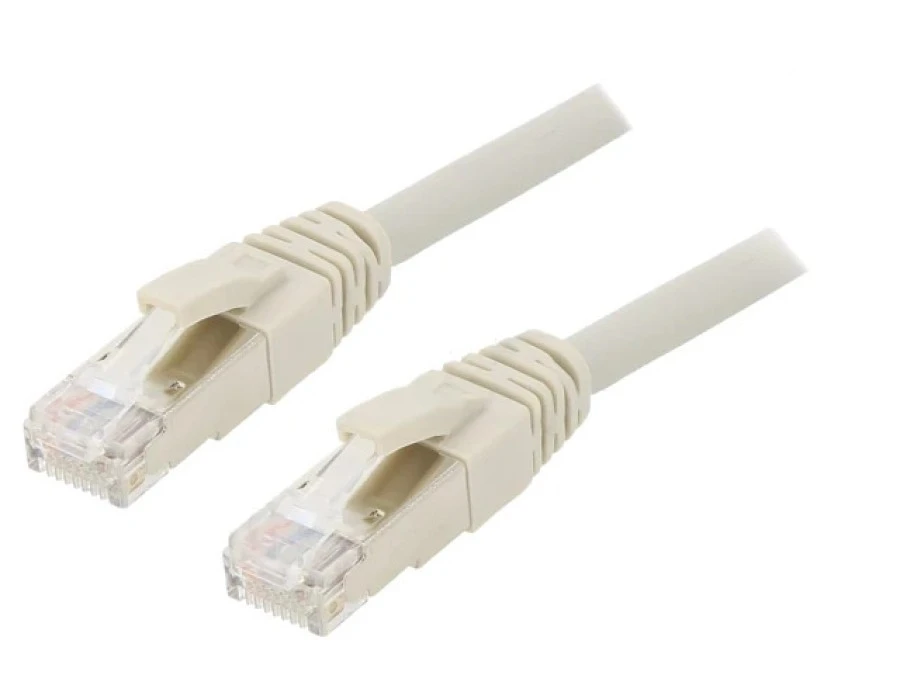 Patch cord ETHERLINE Cat.6a S/FTP Cu LSZH szary 0,5m 24441362