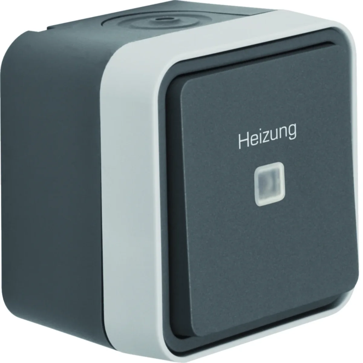W.1 Łącznik uniwersalny z nadrukiem „Heizung” kompletny IP55 szary 35663505