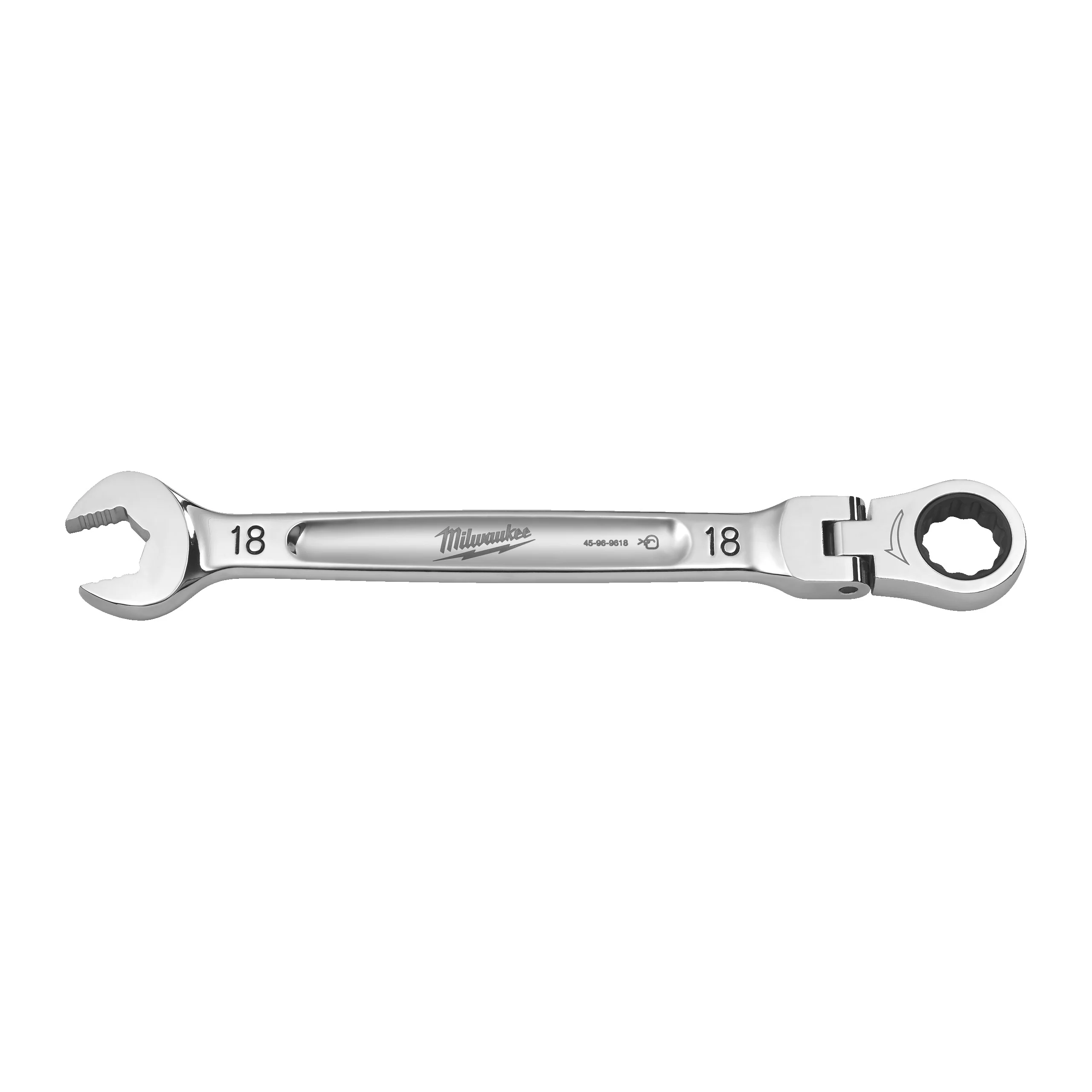 Milwaukee Klucz płasko-oczkowy MAXBITE™ z ruchomą główką grzechotki 18 mm – 1 szt.