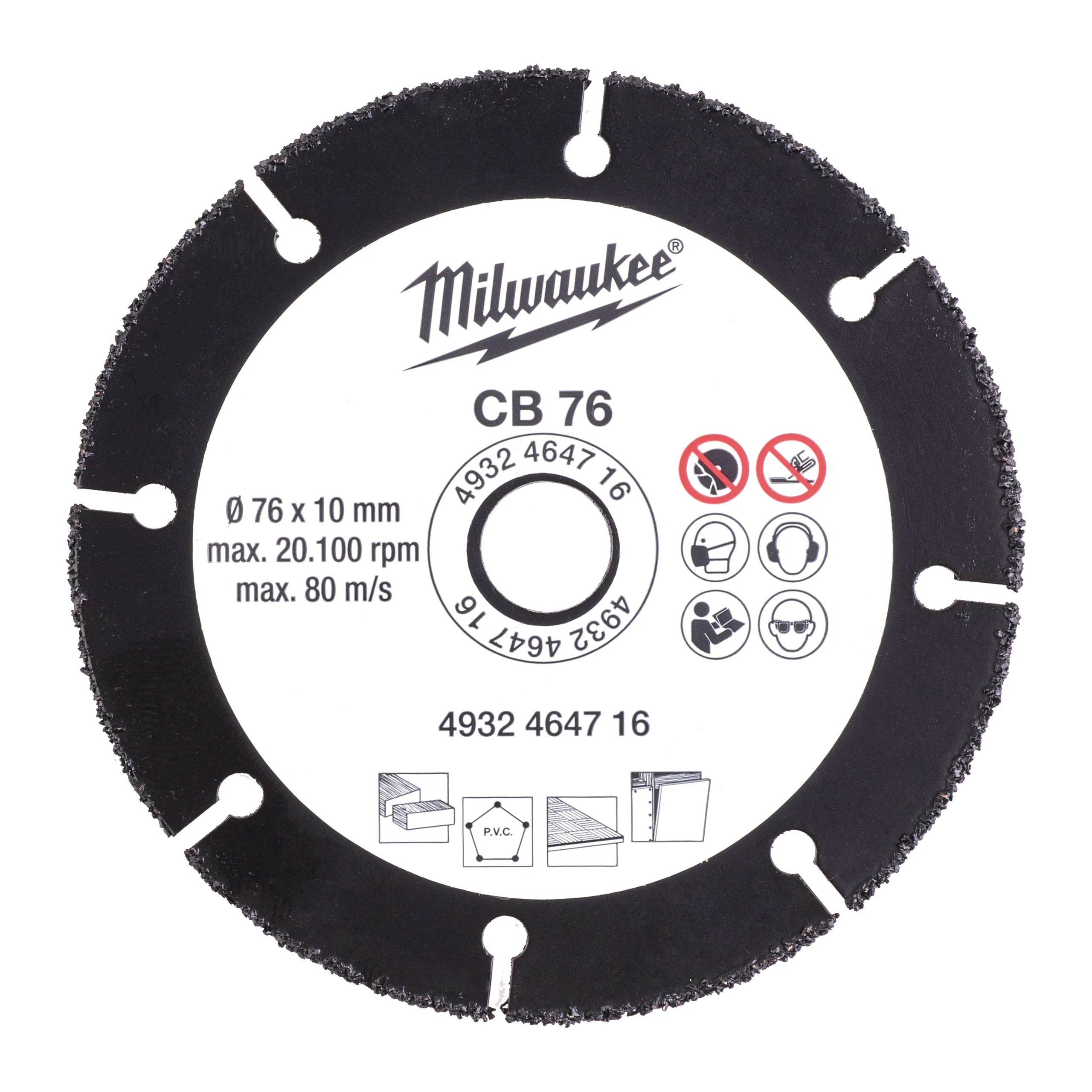 Milwaukee Uniwersalna tarcza tnąca z nasypem z węglika 76 mm