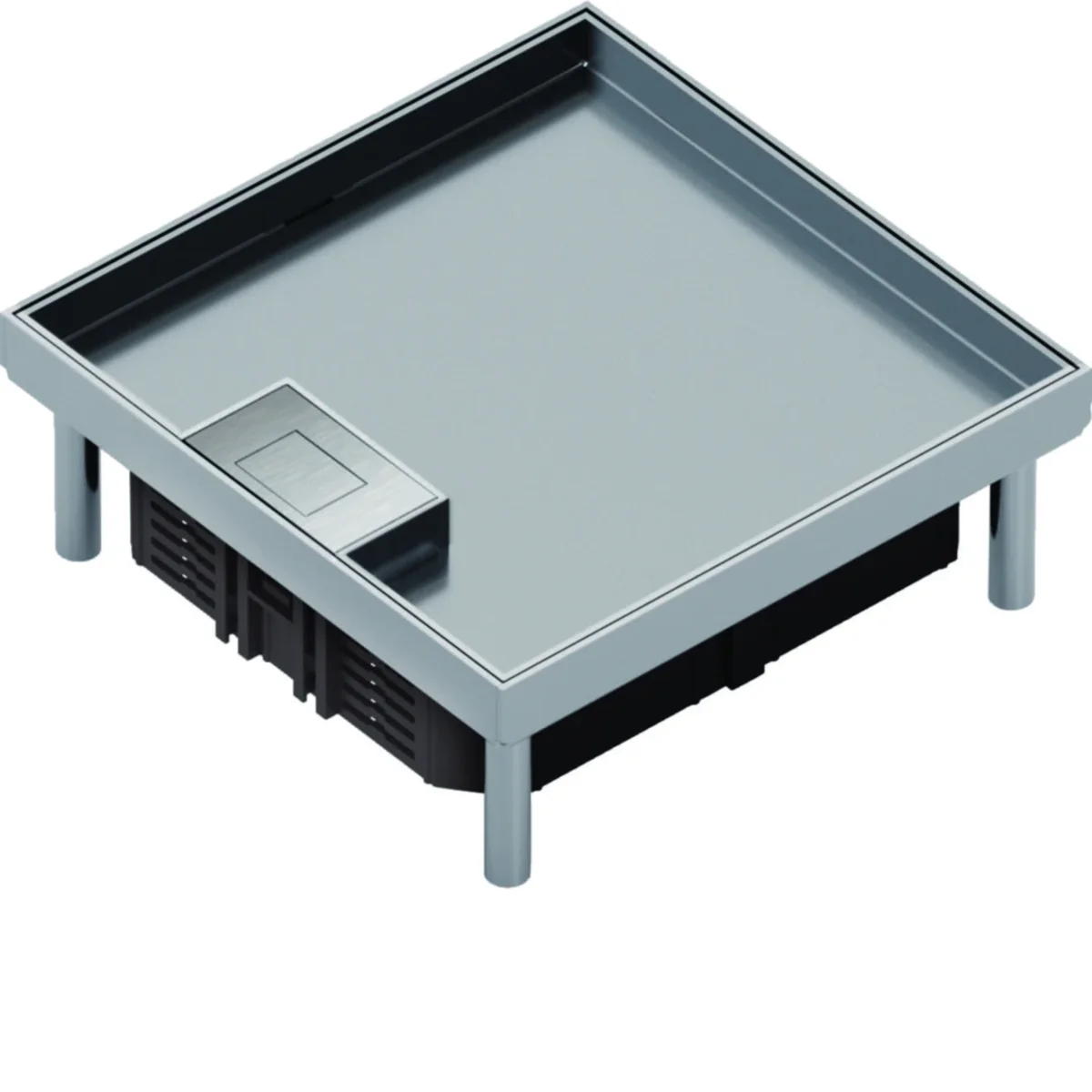 tehalit.VE-EE Pokrywa uchylna IP30 5kN EKQ06 200×200 15mm stal nierdzewna EKQ060LE15