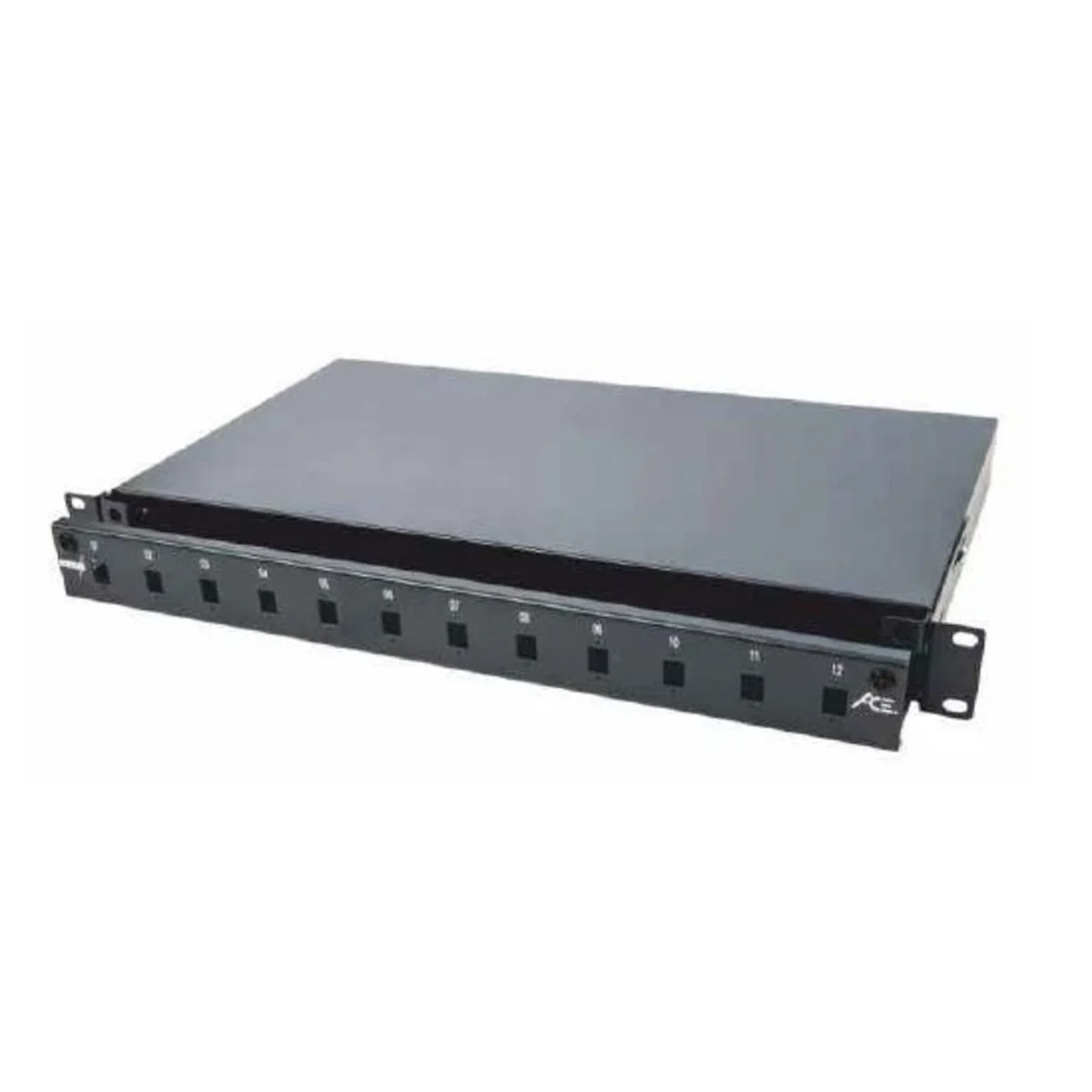 Panel 19” 1U z frontem 24xSC simplex/LC duplex/E2000, light version P1-S240000-LV