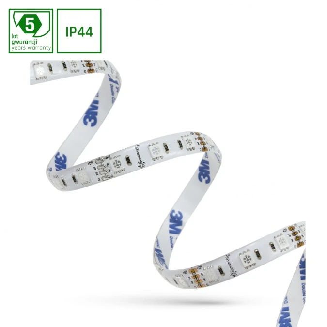 Pasek LED 60W 5050 60LED RGB 5 lat 1m /rolka 5m/ ‑ w silikonie