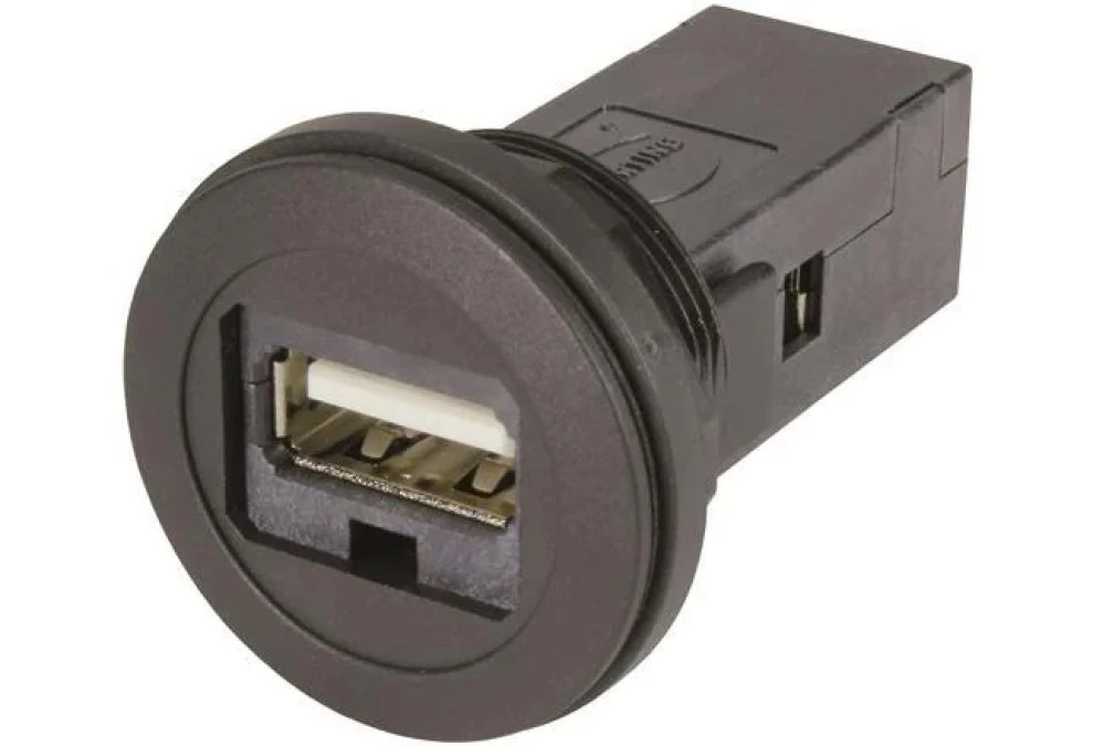 Panelowy port serwisowy USB 2.0 A‑A czarny 09454521903
