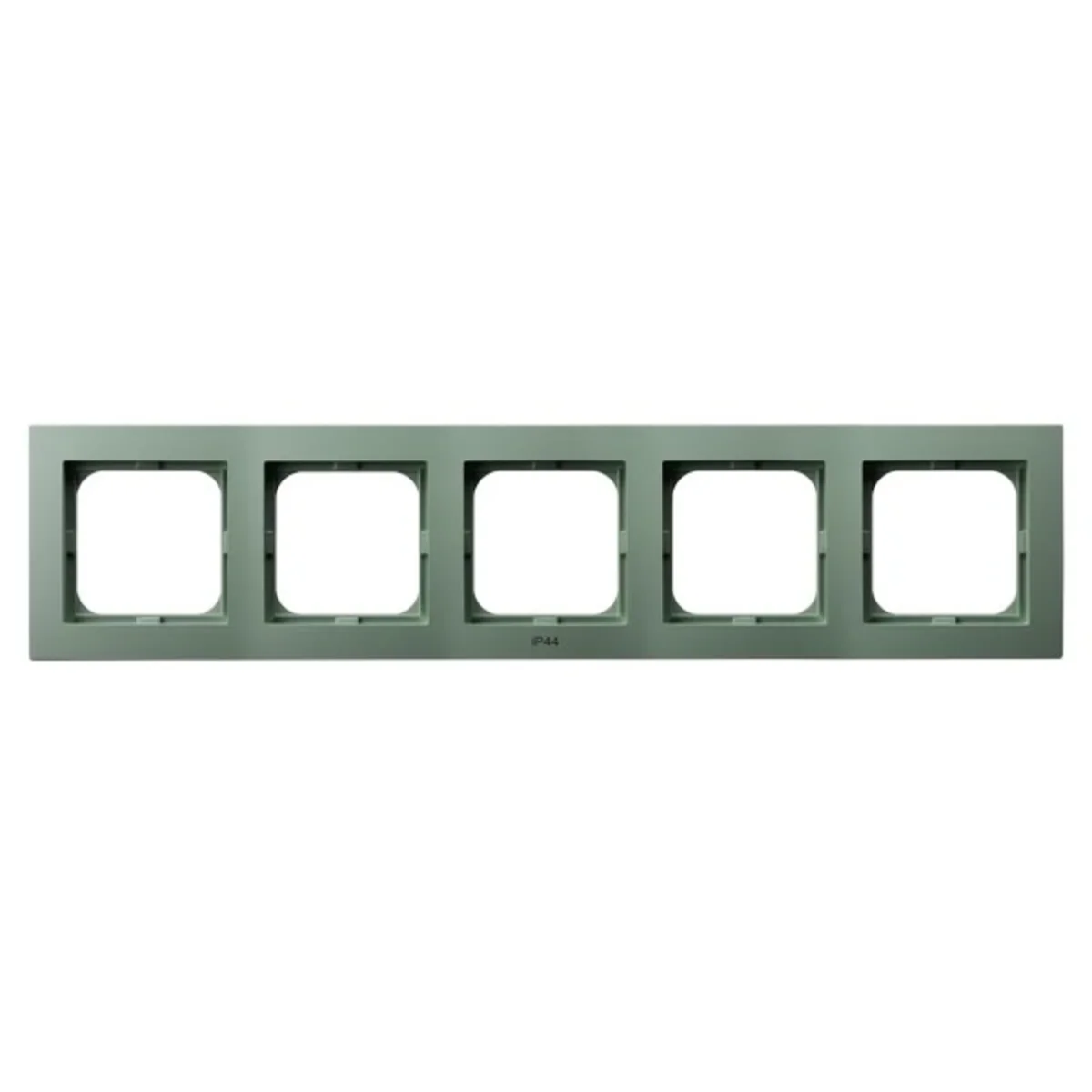AS Ramka pięciokrotna do łączników IP-44 zielony mat RH-5G/84
