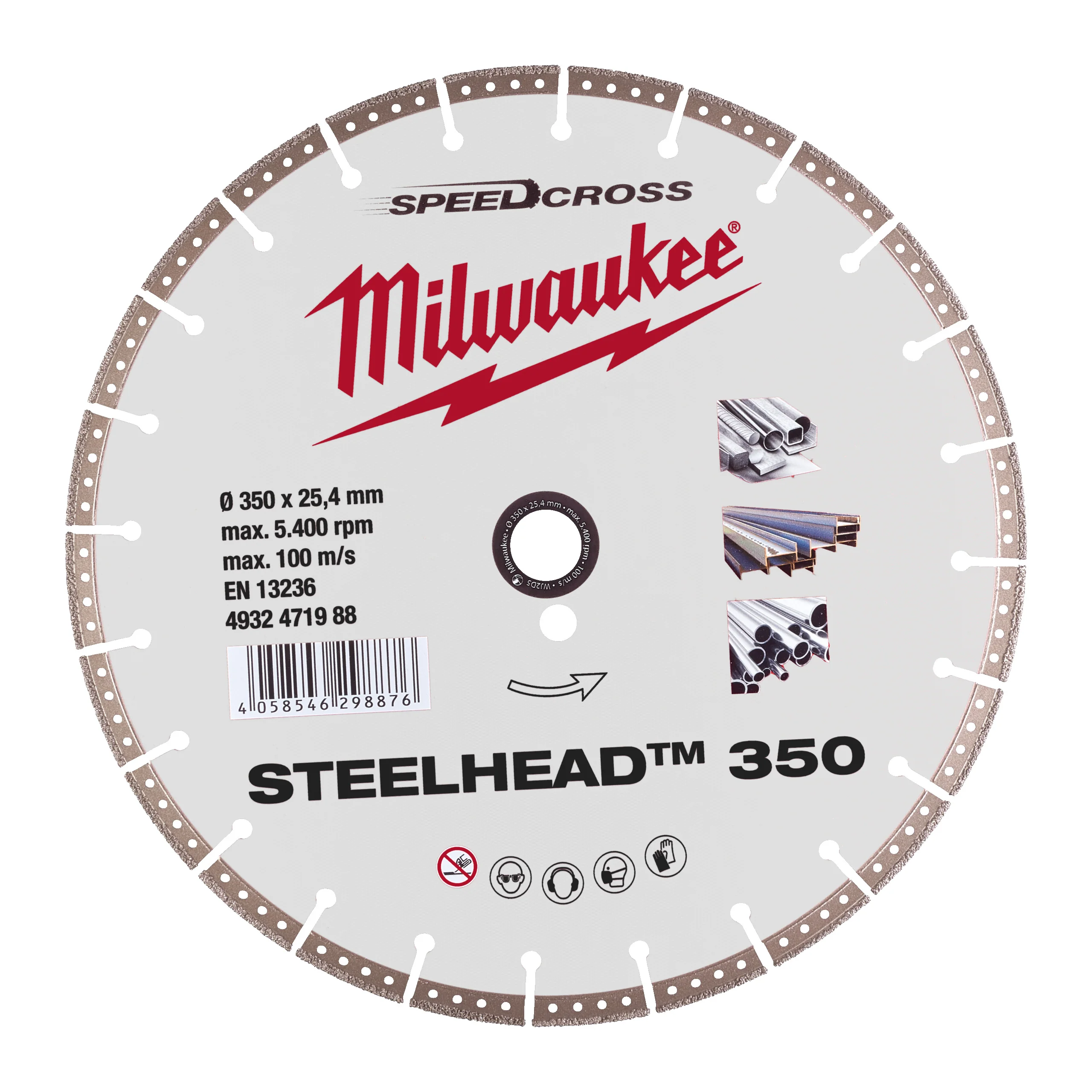 Milwaukee Tarcza diamentowa STEELHEAD 350