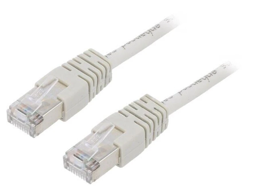 Patch cord F/UTP, Cat 5e, wtyk RJ45 z obu stron, linka, CCA, 0,5m PP22‑0.5M