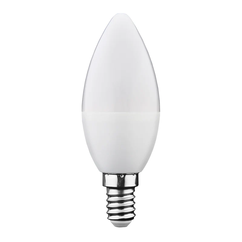 Žárovka LED E14 6W C37 bílá teplá GETI SAMSUNG čip