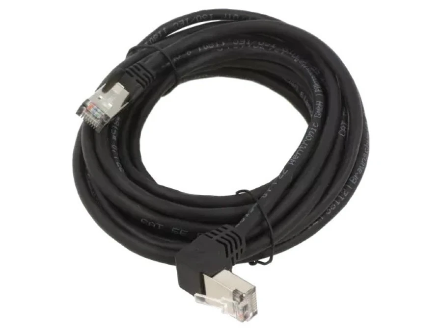 Patch cord F/UTP 5e linka CCA PVC czarny 5m 26AWG 94190
