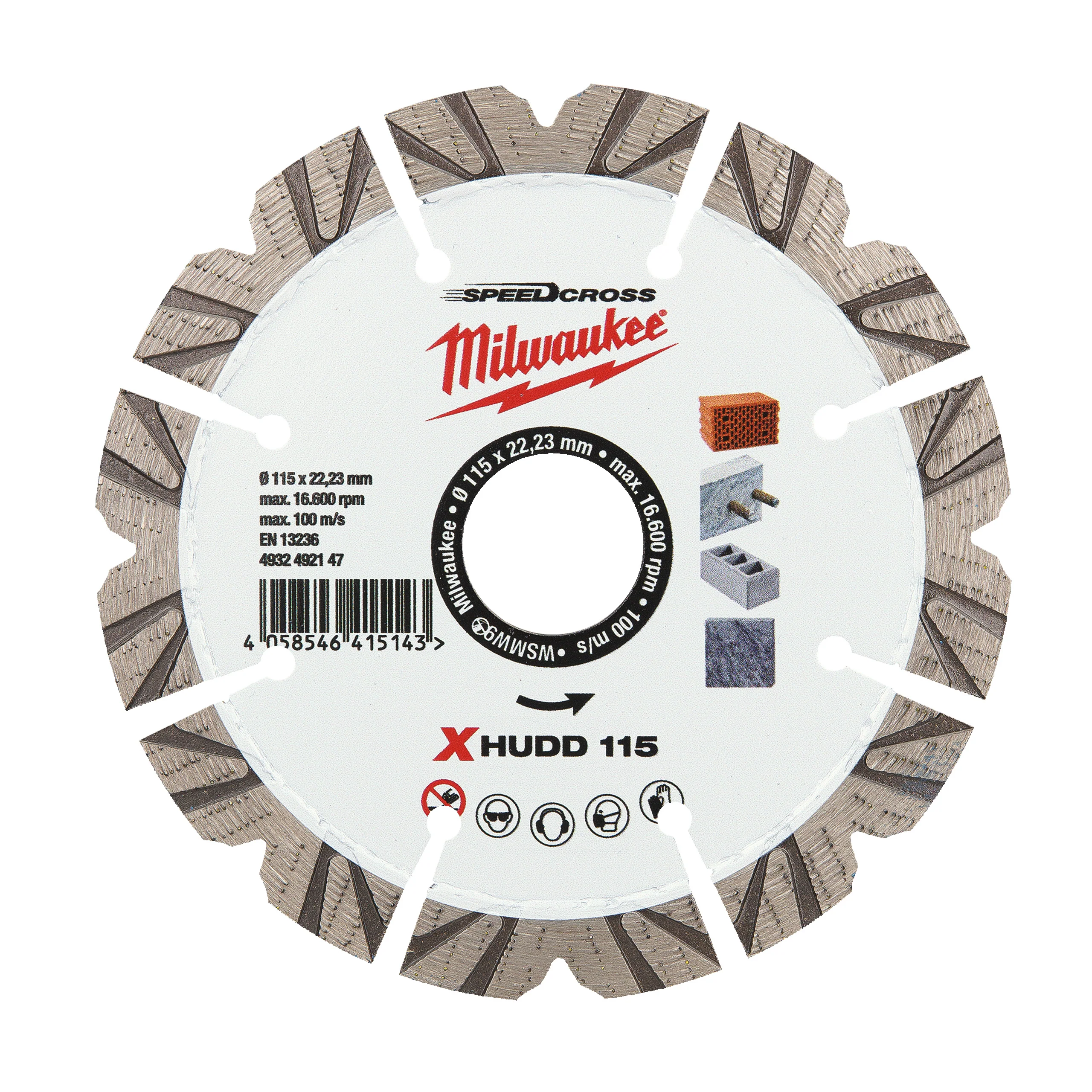 Milwaukee Tarcza Speedcross Premium XHUDD 115mm
