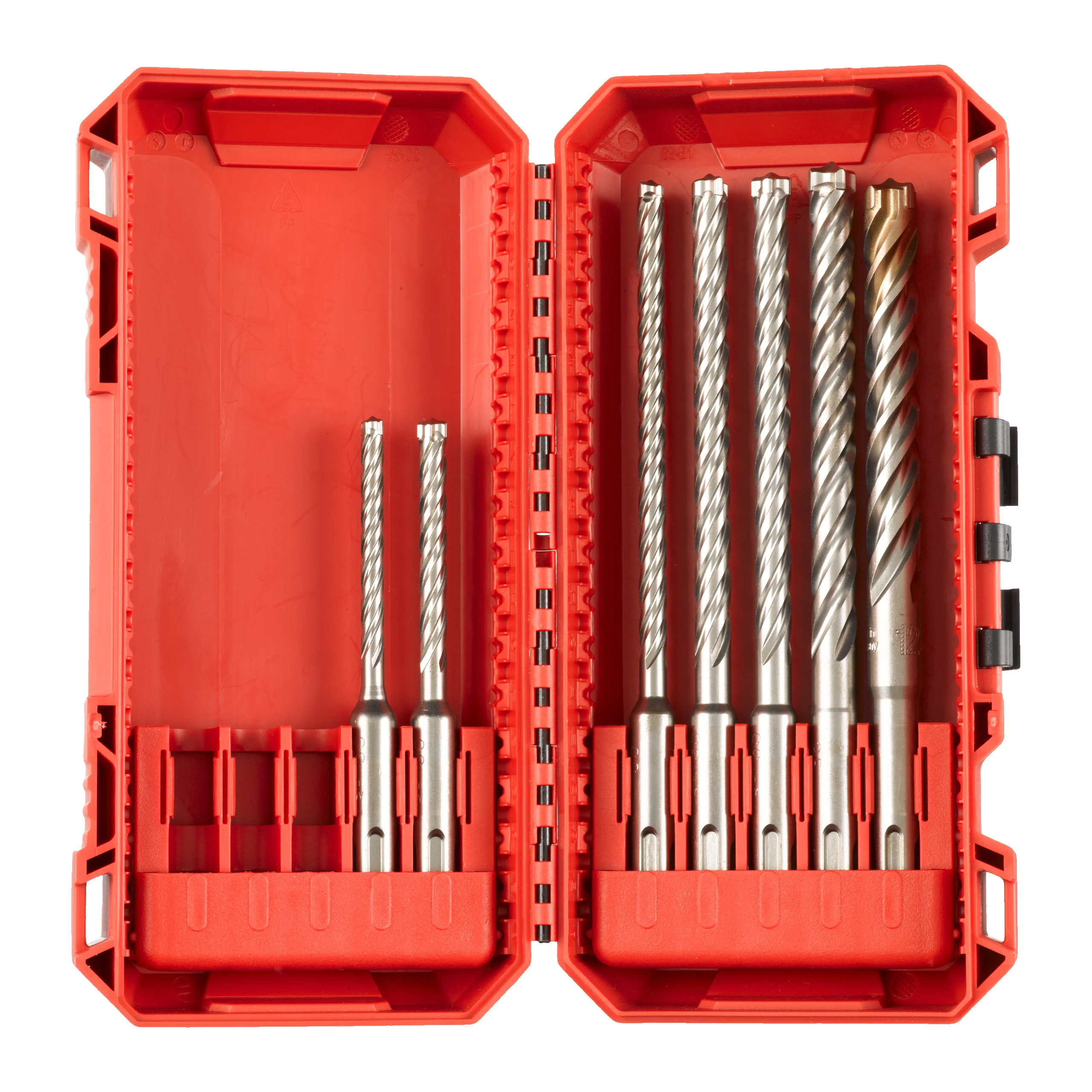 Milwaukee Zestaw wierteł do betonu SDS Plus MX4 – 7szt 4-ostrzowe 4932 4921 13