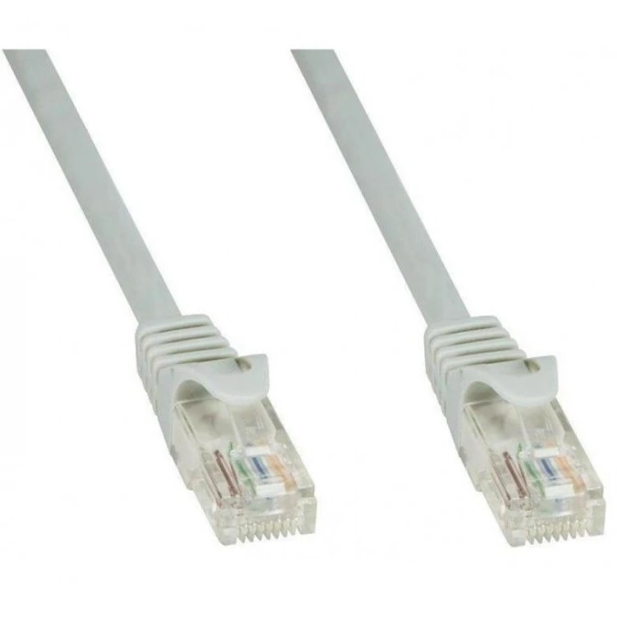 Patch cord Cat6 UTP 0,5m szary CCA