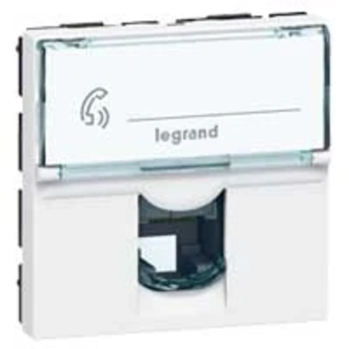 Gniazdo RJ11 dwumodułowe kolor biały 078731