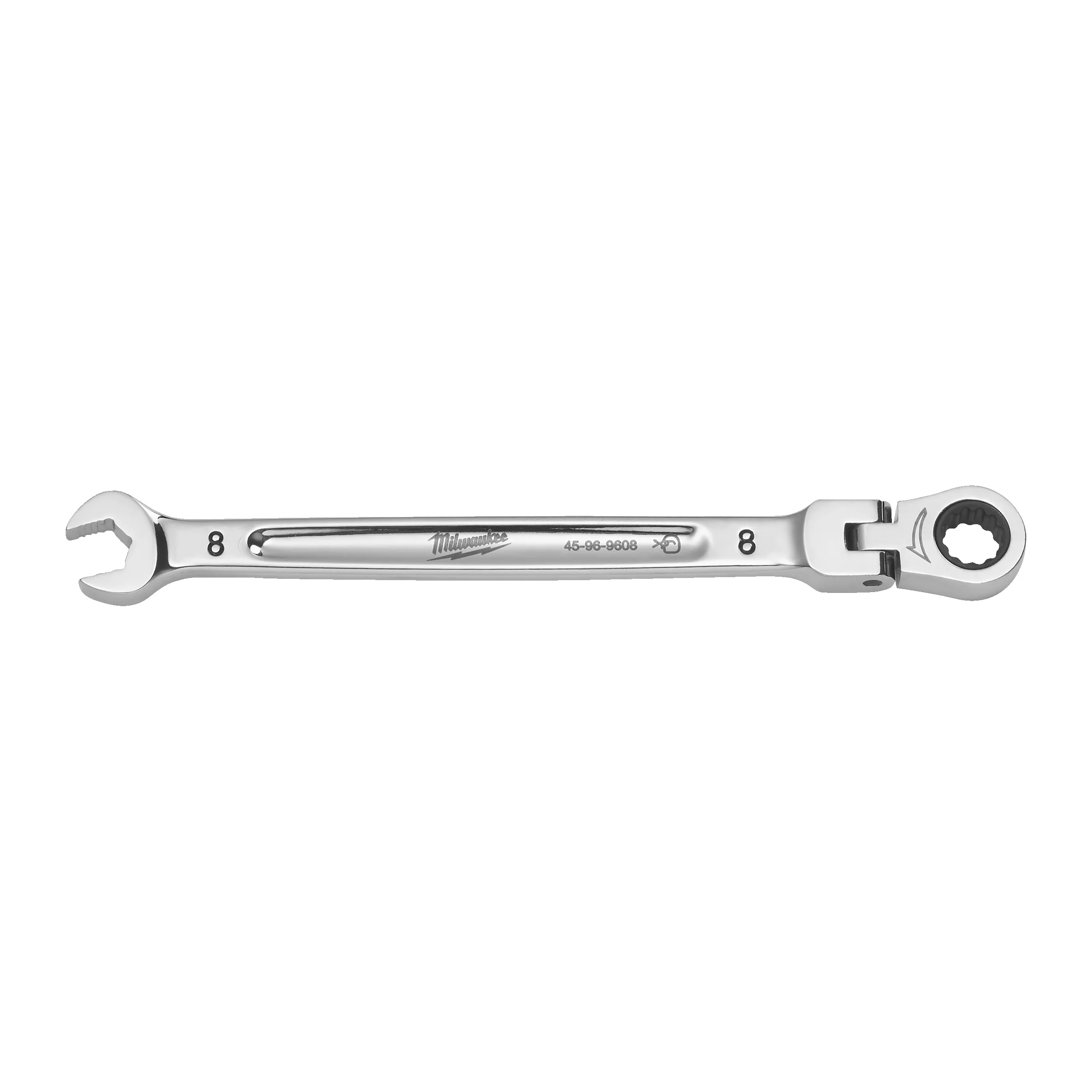 Milwaukee Klucz płasko-oczkowy MAXBITE™ z ruchomą główką grzechotki 8 mm – 1 szt.