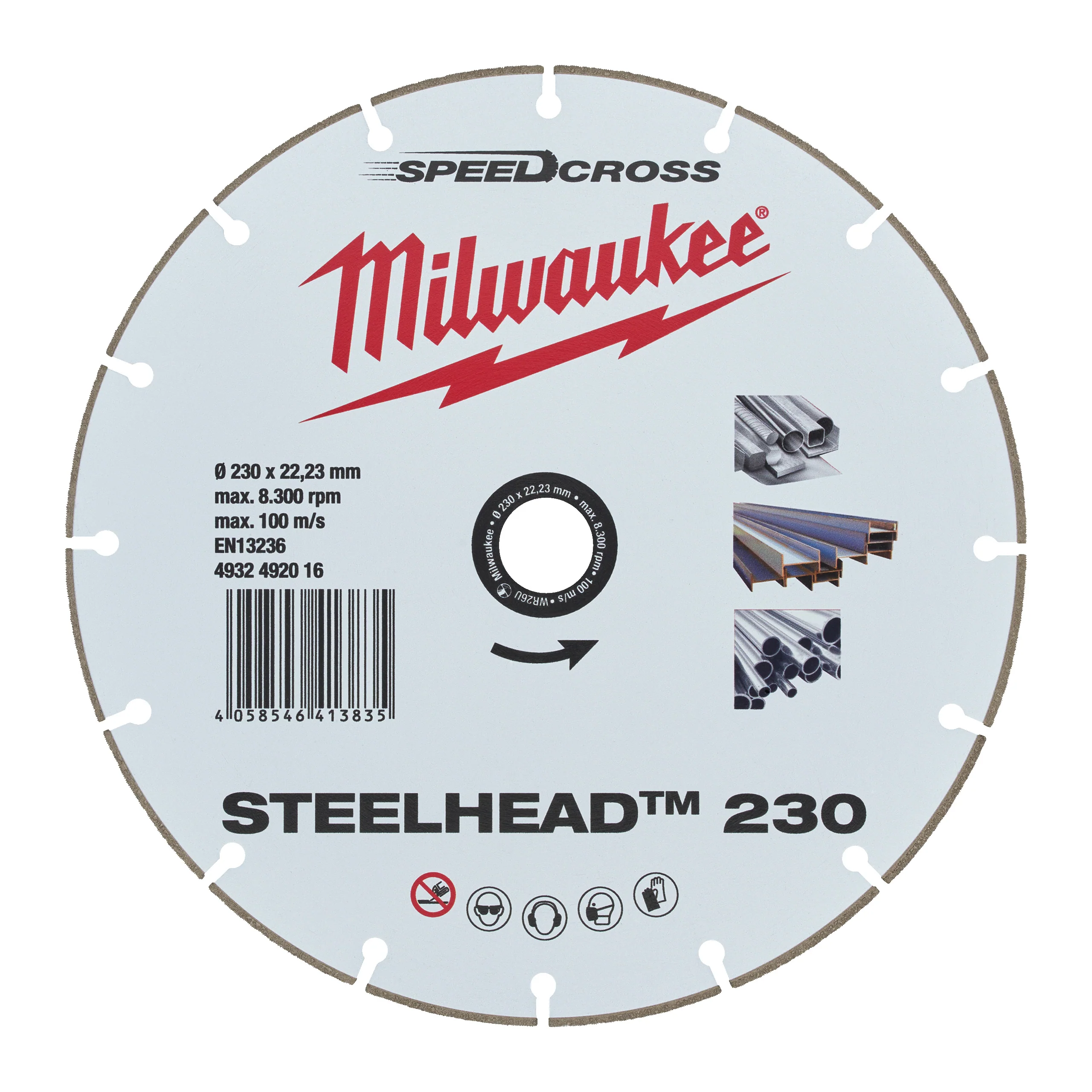 Milwaukee Tarcza diamentowa Steelhead 230 mm