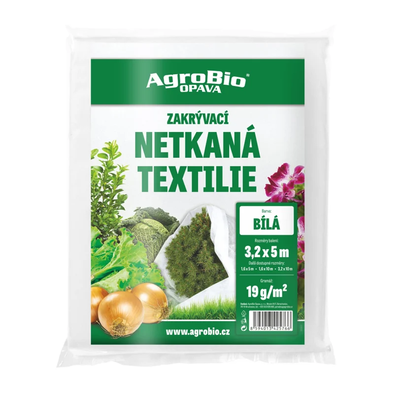 Netkaná textílie AGROBIO 3,2x5m bílá