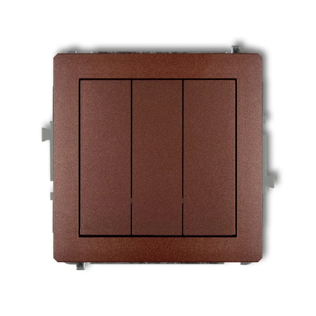 DECO Mechanizm łącznika potrójnego brązowy metalik 9DWP-7