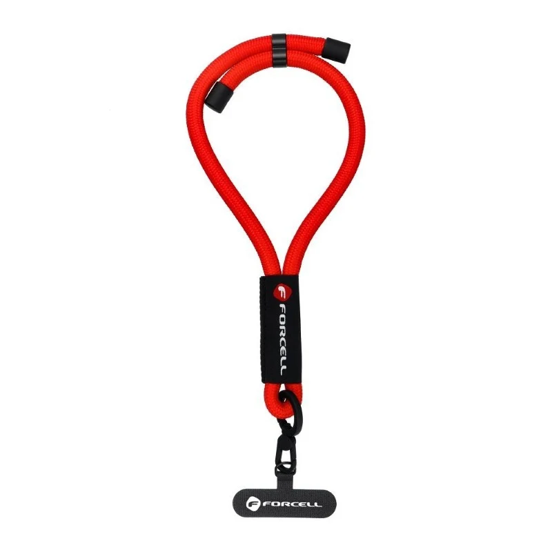 Šňůrka na zápěstí FORCELL R10X40 Red – nastavitelná