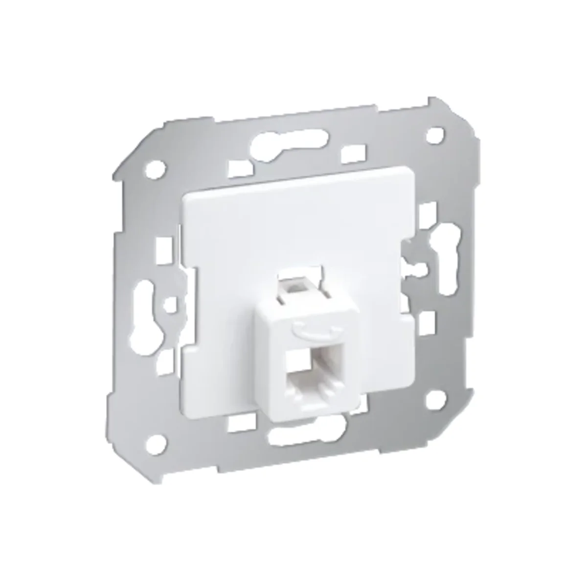 Gniazdo telefoniczne 4 styki RJ11, białe 75480-30