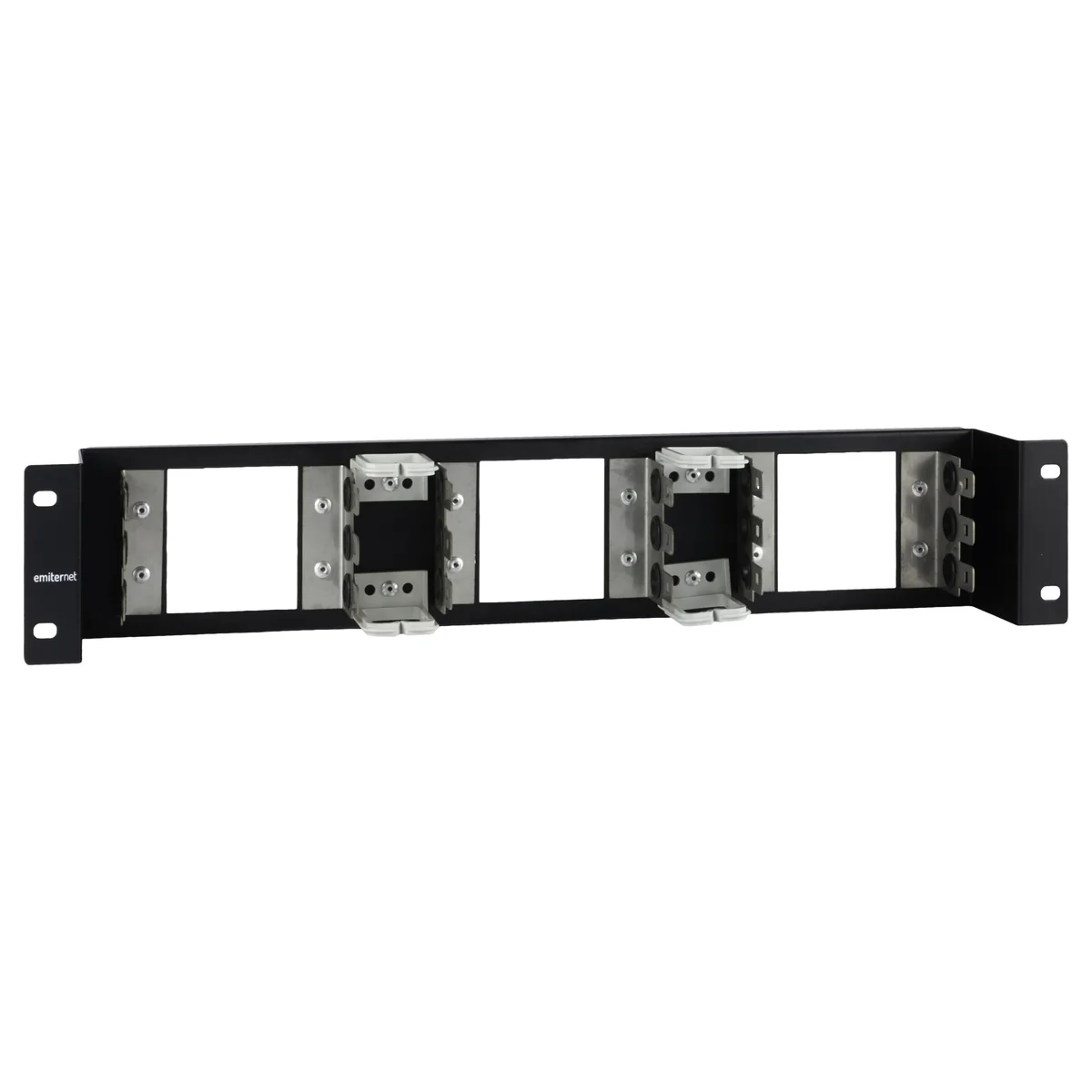 Panel 19 na 9 złącz telefonicznych (2U) czarny FN/TEL/F-446B