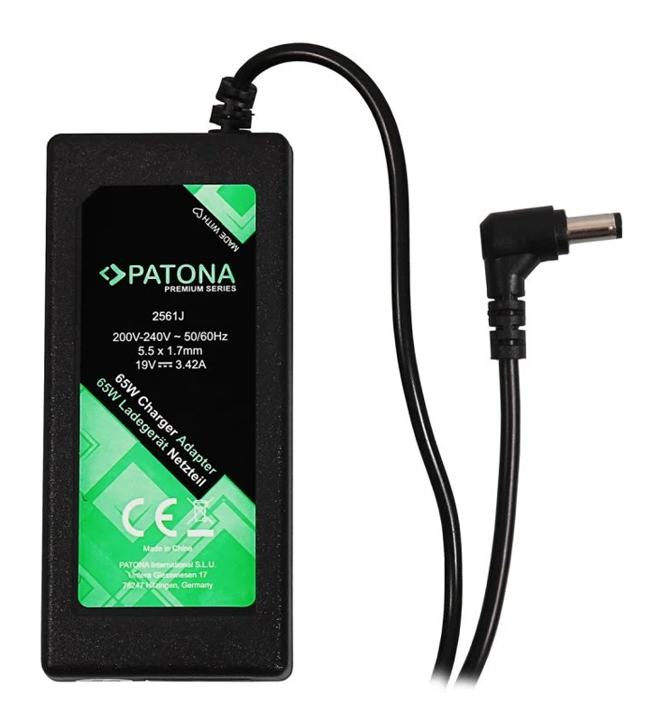 Adaptér pro notebooky Acer 19V 3,42A 65W 5,5×1,7mm PATONA PT2561
