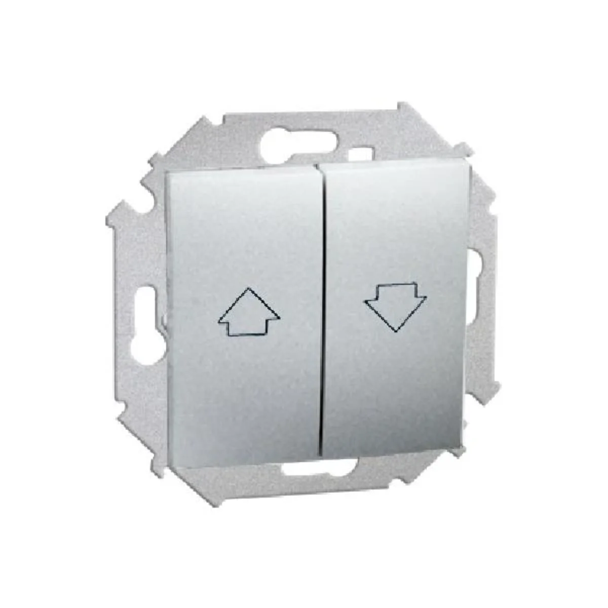 Łącznik żaluzjowy (moduł) 10A 250V zaciski śrubowe aluminium (metalik) 1591332-026