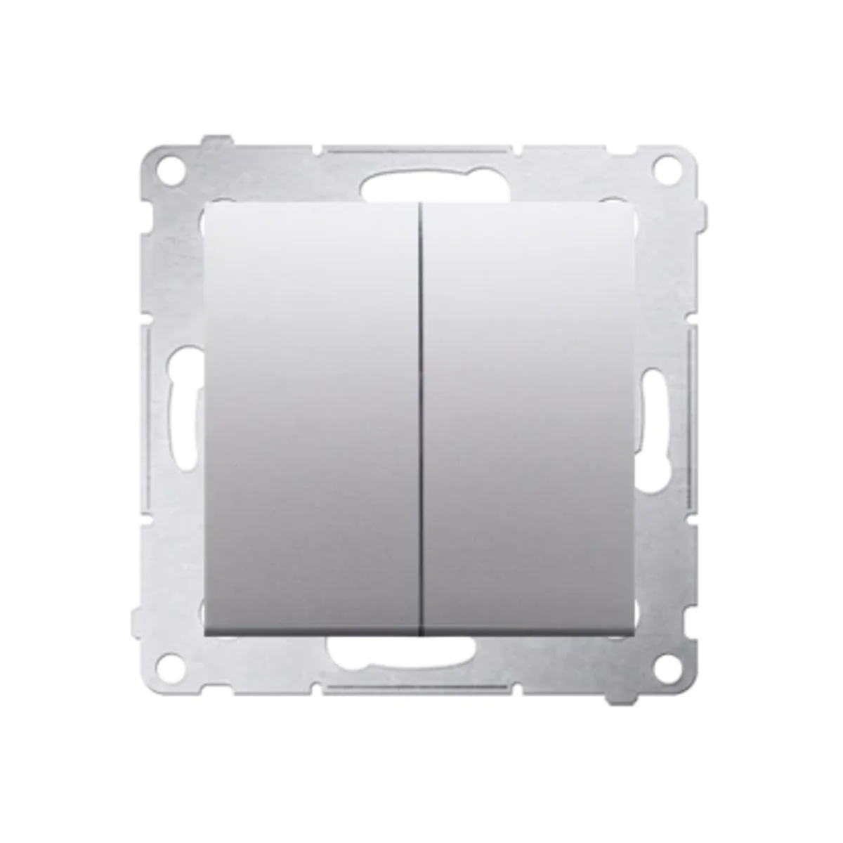 SIMON 54 Łącznik świecznikowy do wersji IP44 (moduł) 10AX 250V szybkozłącza srebrny mat metalizowany DW5B.01/43