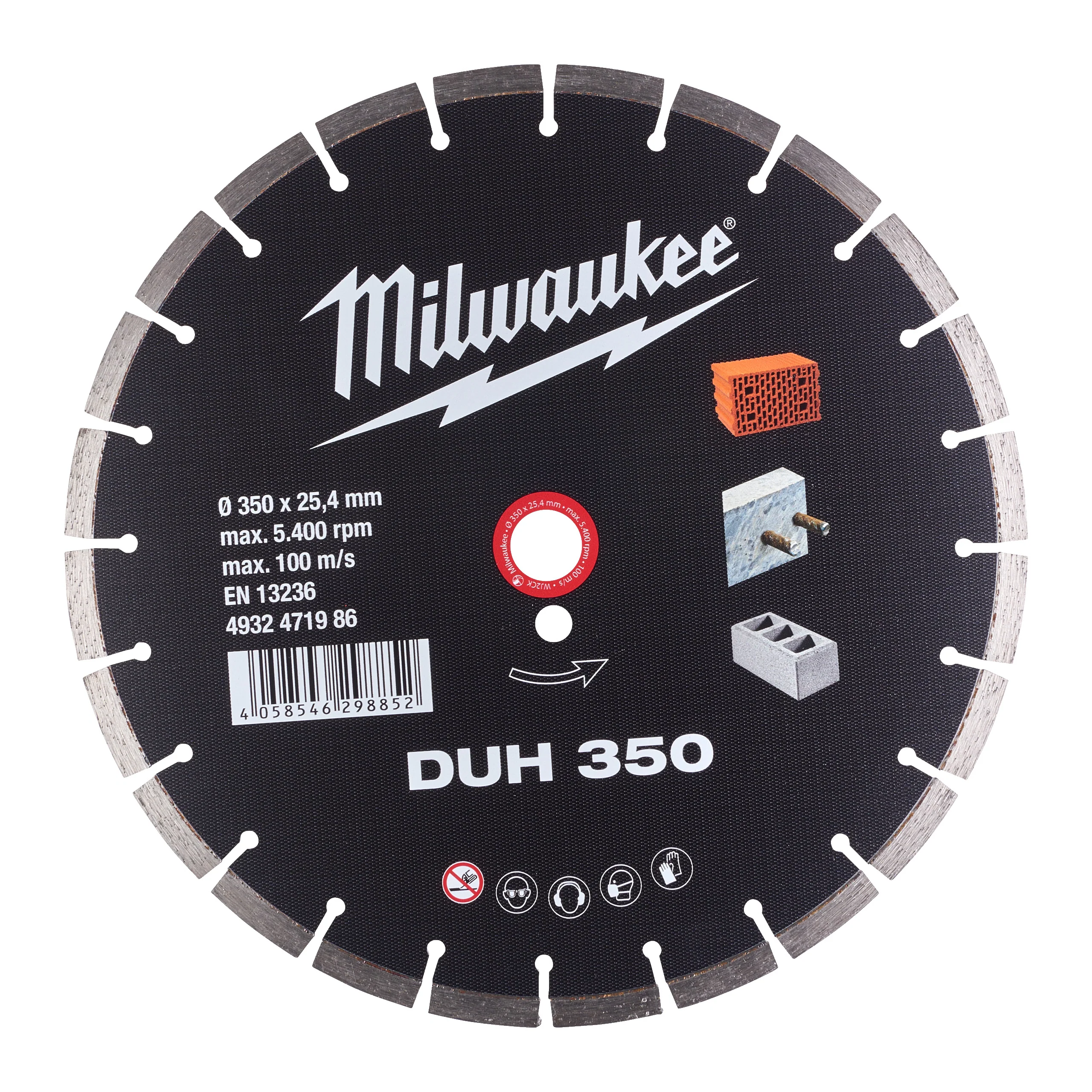 Milwaukee Tarcza diamentowa DUH 350 mm