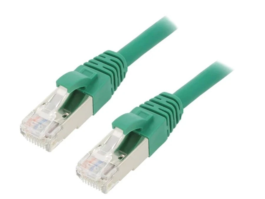 Patch cord ETHERLINE Cat.6a,S/FTP 6a linka Cu LSZH zielony 24441349