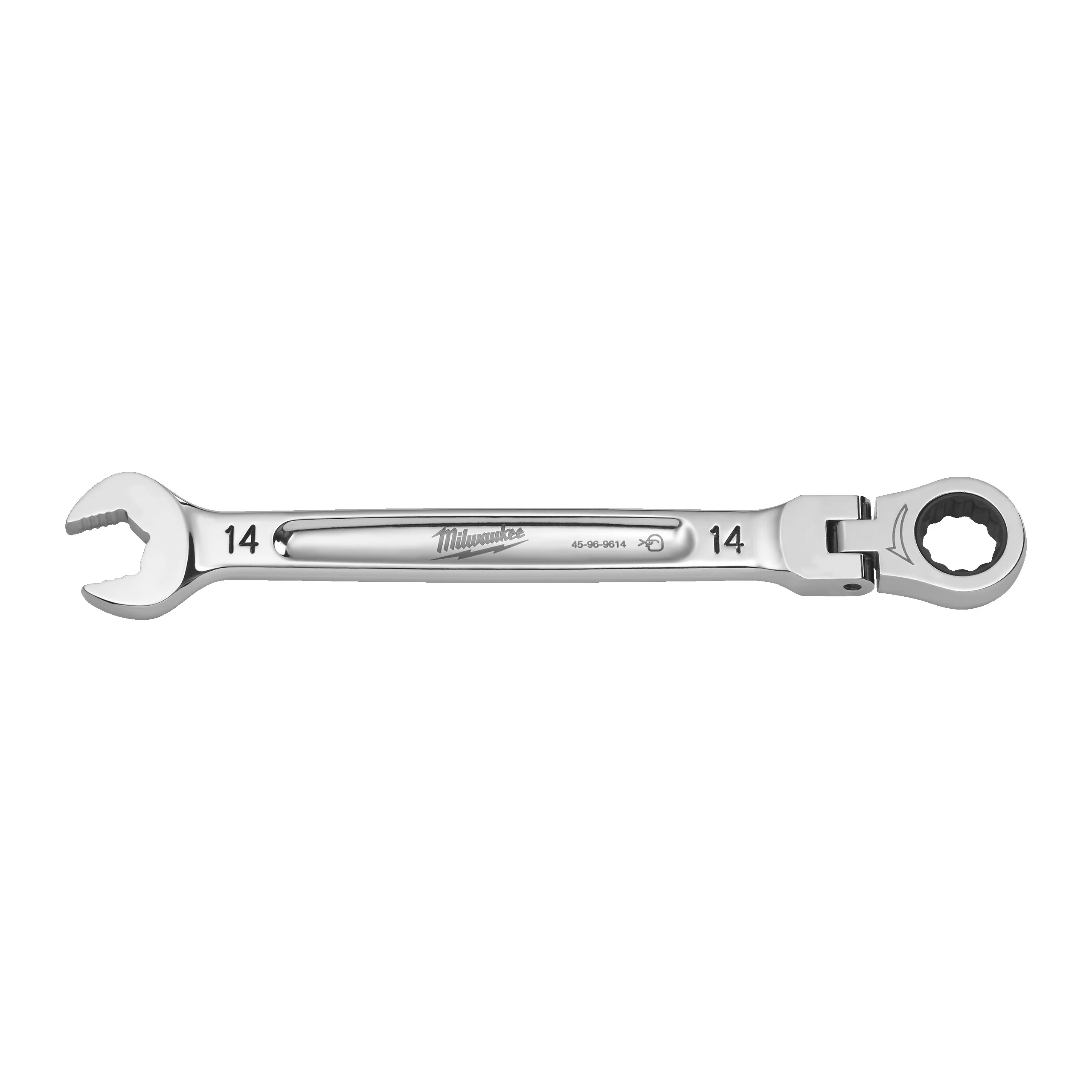 Milwaukee Klucz płasko-oczkowy MAXBITE™ z ruchomą główką grzechotki 14 mm – 1 szt.
