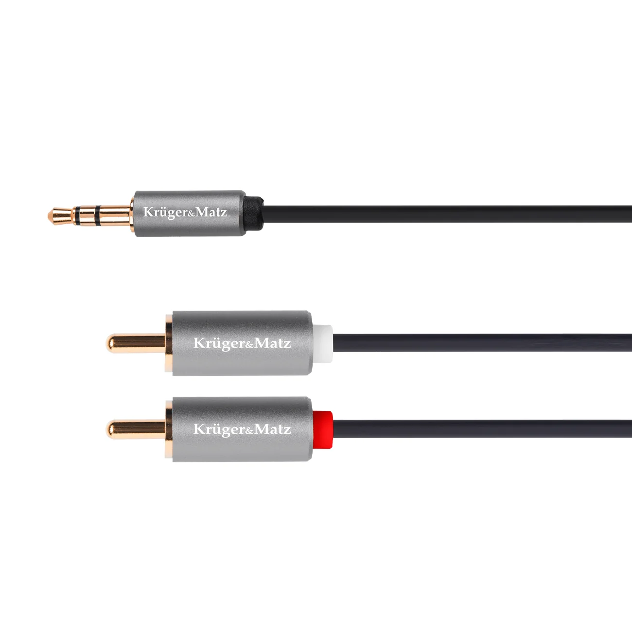 Kabel Jack 3.5mm stereo/2x Cinch 1,8m KRUGER & MATZ KM1214 Basic