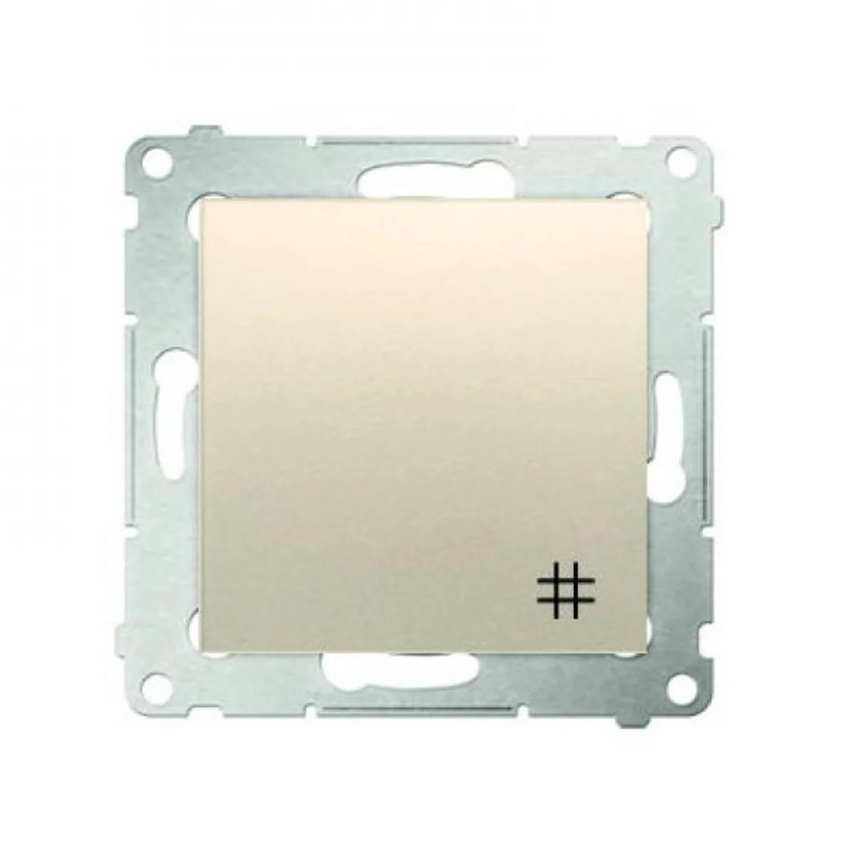 Łącznik krzyżowy (moduł) 10A 250V szybkozłącza złoty (metalik) DW7.01/44
