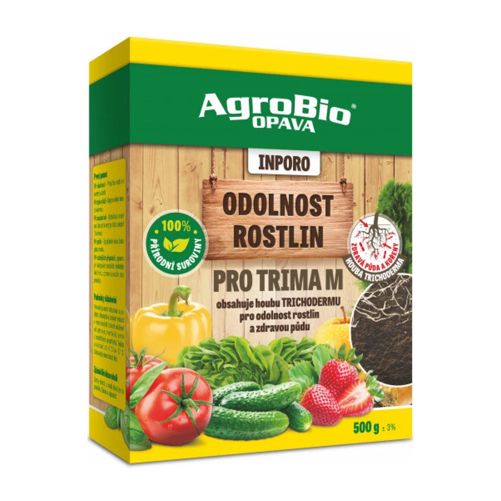 Přípravek pro odolnost rostlin AGROBIO Inporo Pro Trima M – Trichoderma 500g
